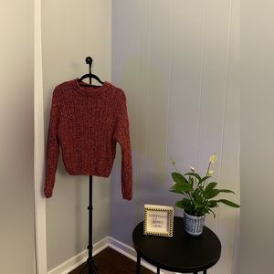 Maroon multicolored sweater